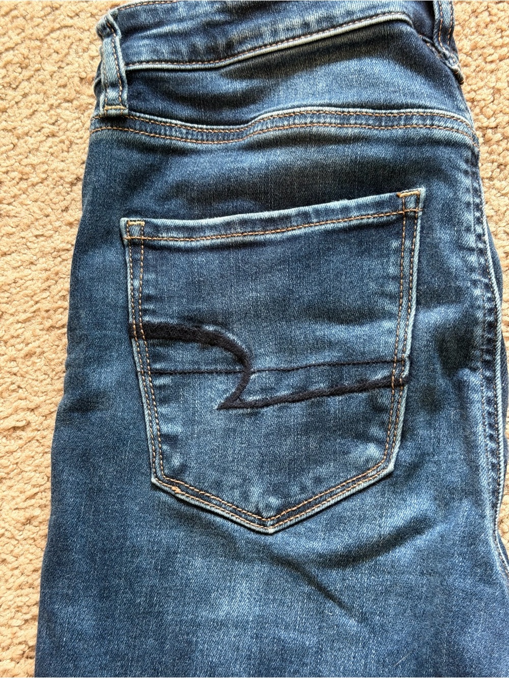 American Eagle ripped skinny jeans - Dark Blue